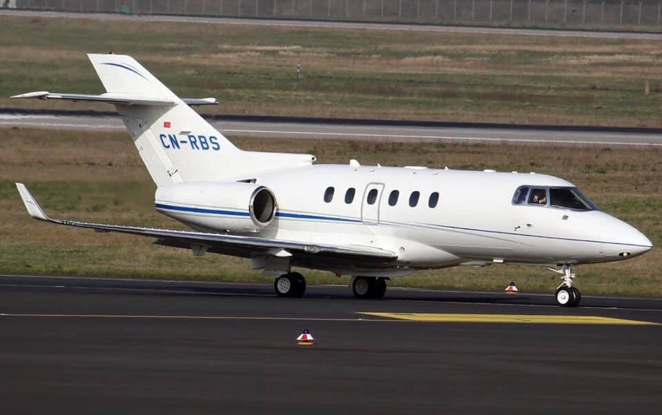 Partner aircraft Hawker 900XP.