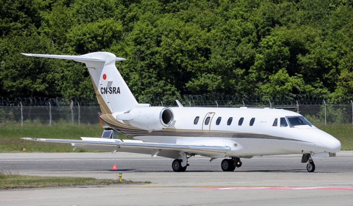 Partner aircraft Cessna Citation VII.