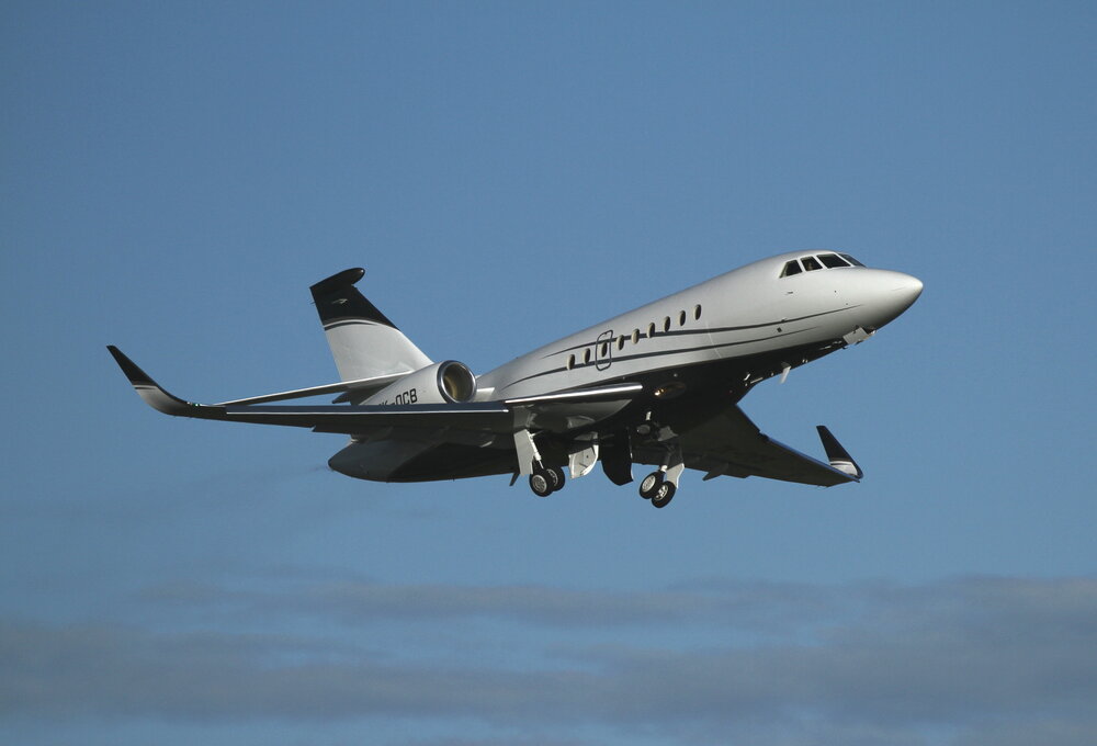 Partner aircraft Falcon 2000LX.