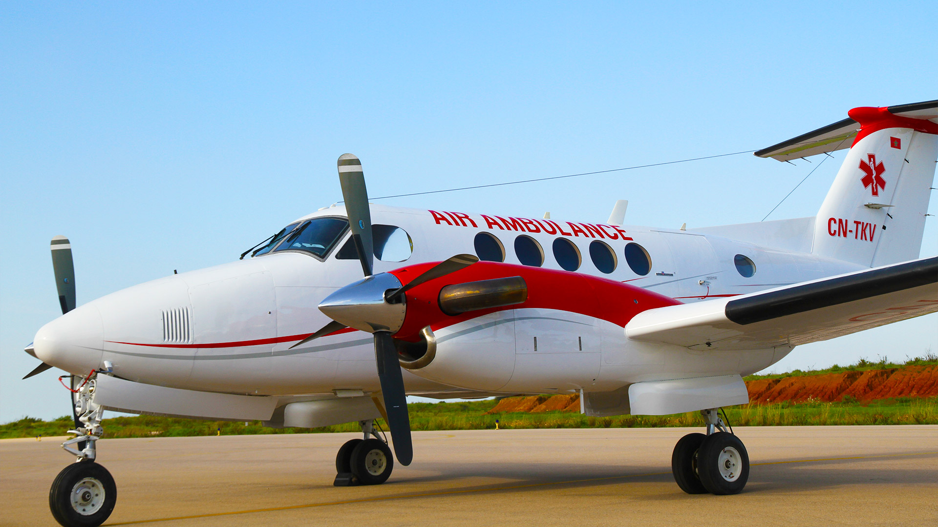 Partner aircraft Beechcraft King Air 200.