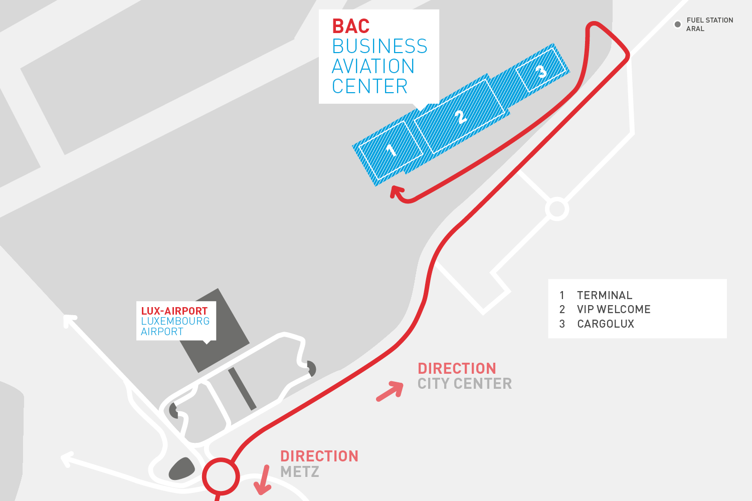 Business Aviation Terminal Luxembourg — operator location image