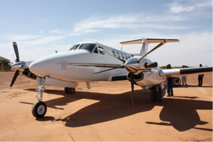 Partner aircraft Beechcraft King Air B200.