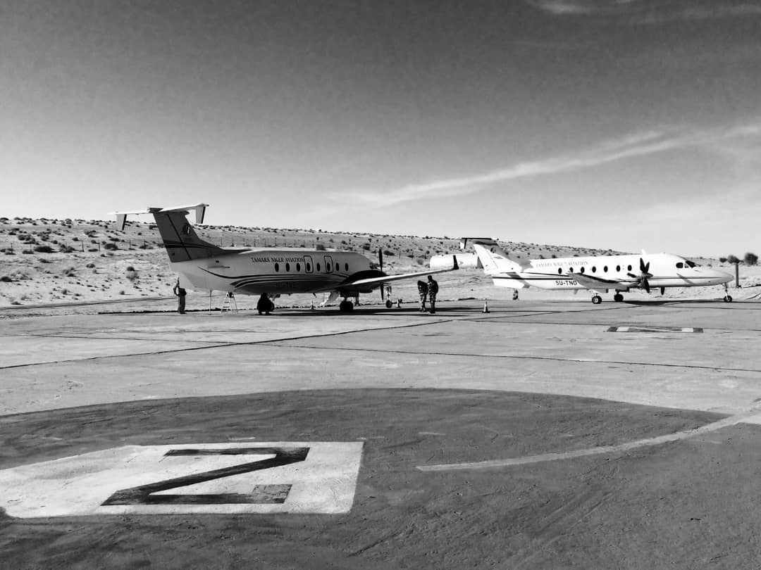 Partner aircraft Beechcraft 1900D.