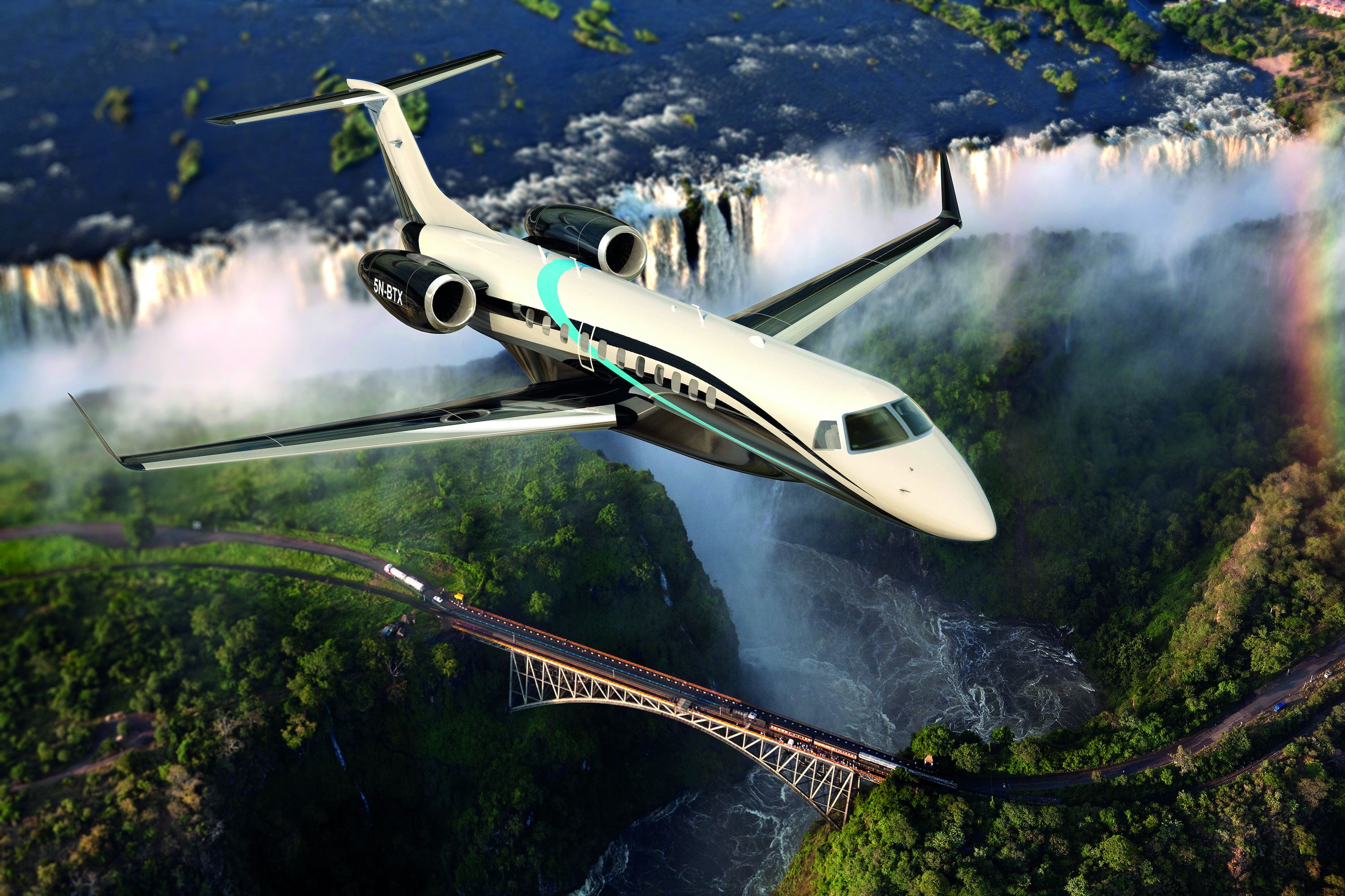 Partner aircraft Embraer 135ER.