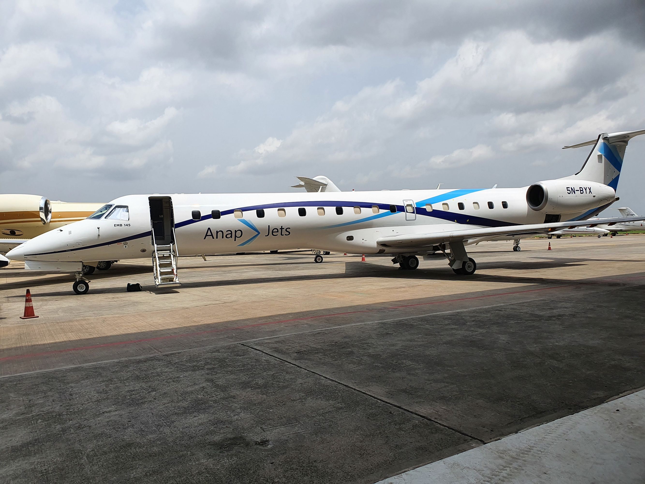 Partner aircraft Embraer 135ER.