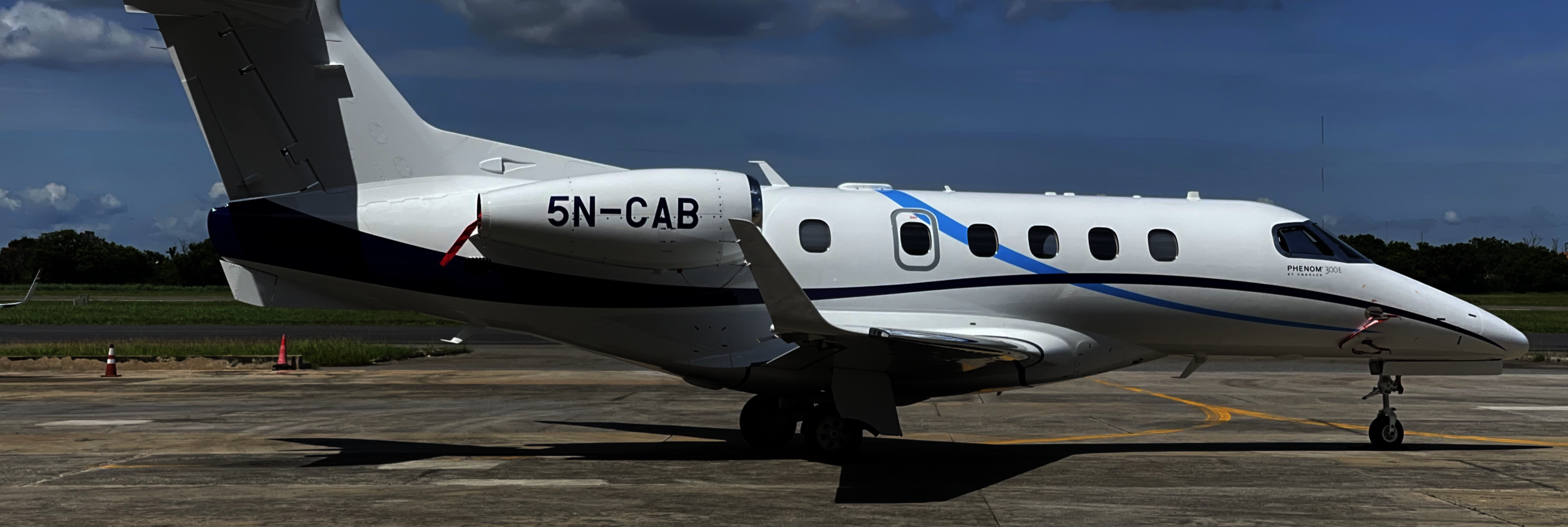 Partner aircraft Embraer Phenom 300.