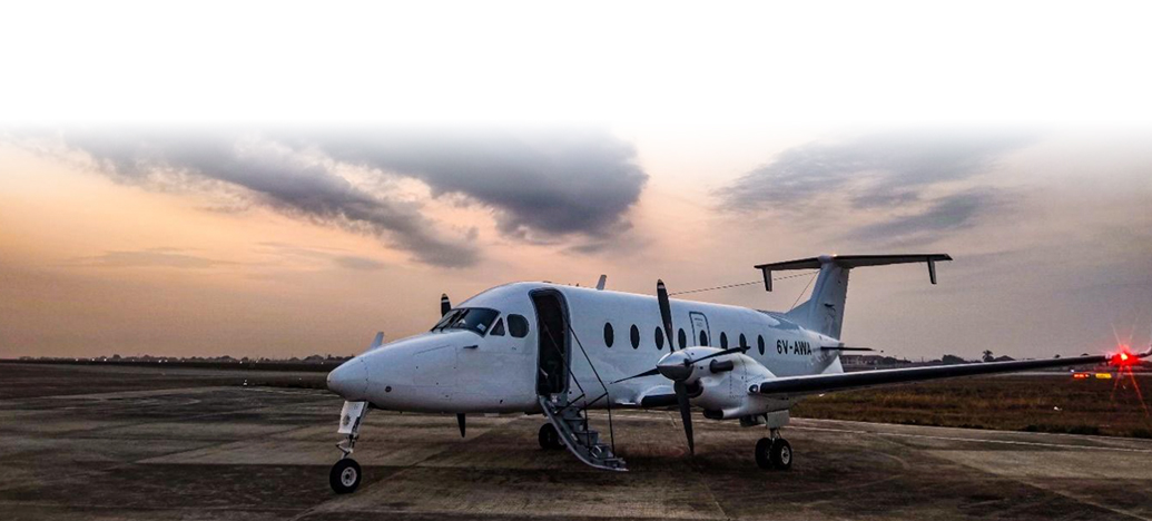 Partner aircraft Beechcraft 1900D.