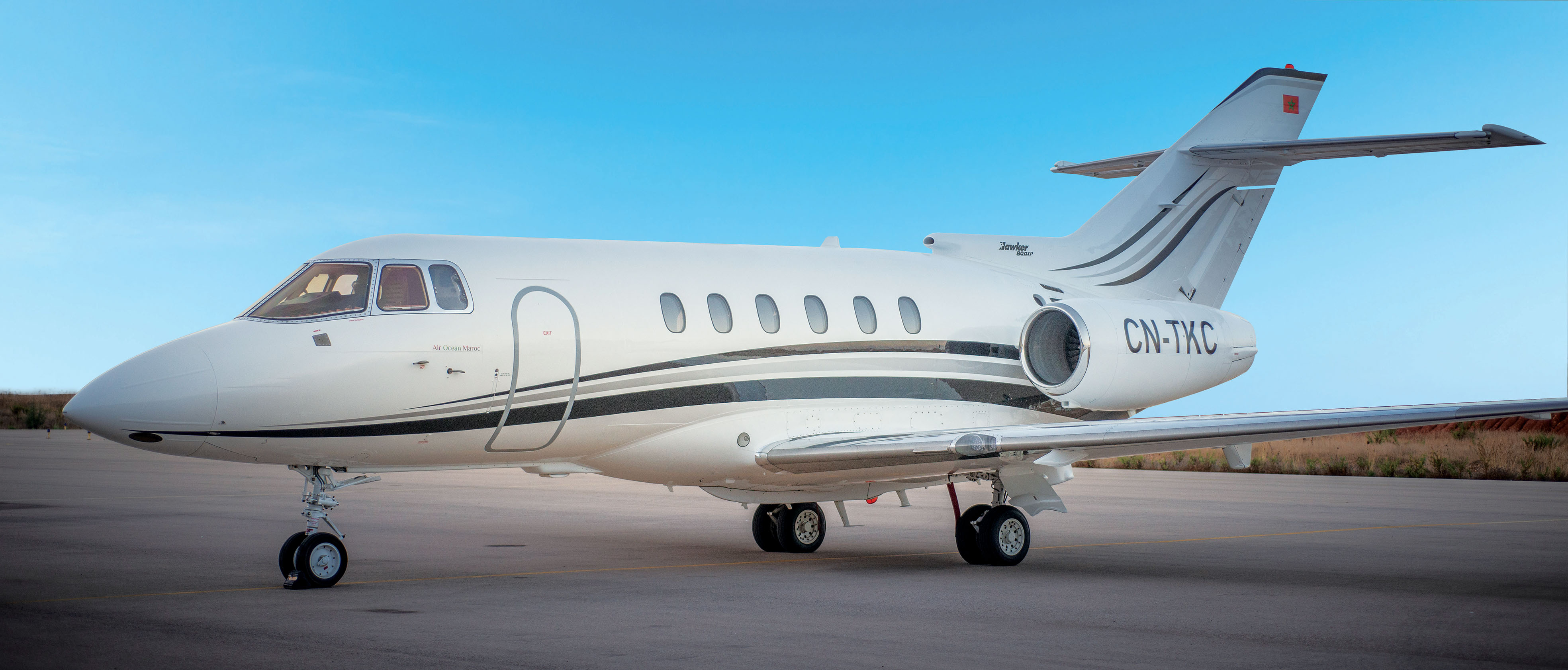 Partner aircraft Hawker 850XP.
