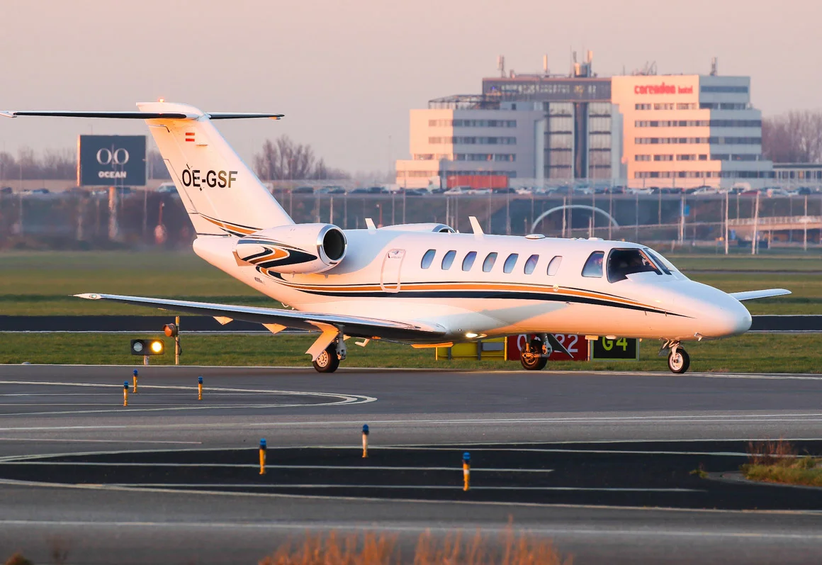 Partner aircraft Cessna Citation CJ3.