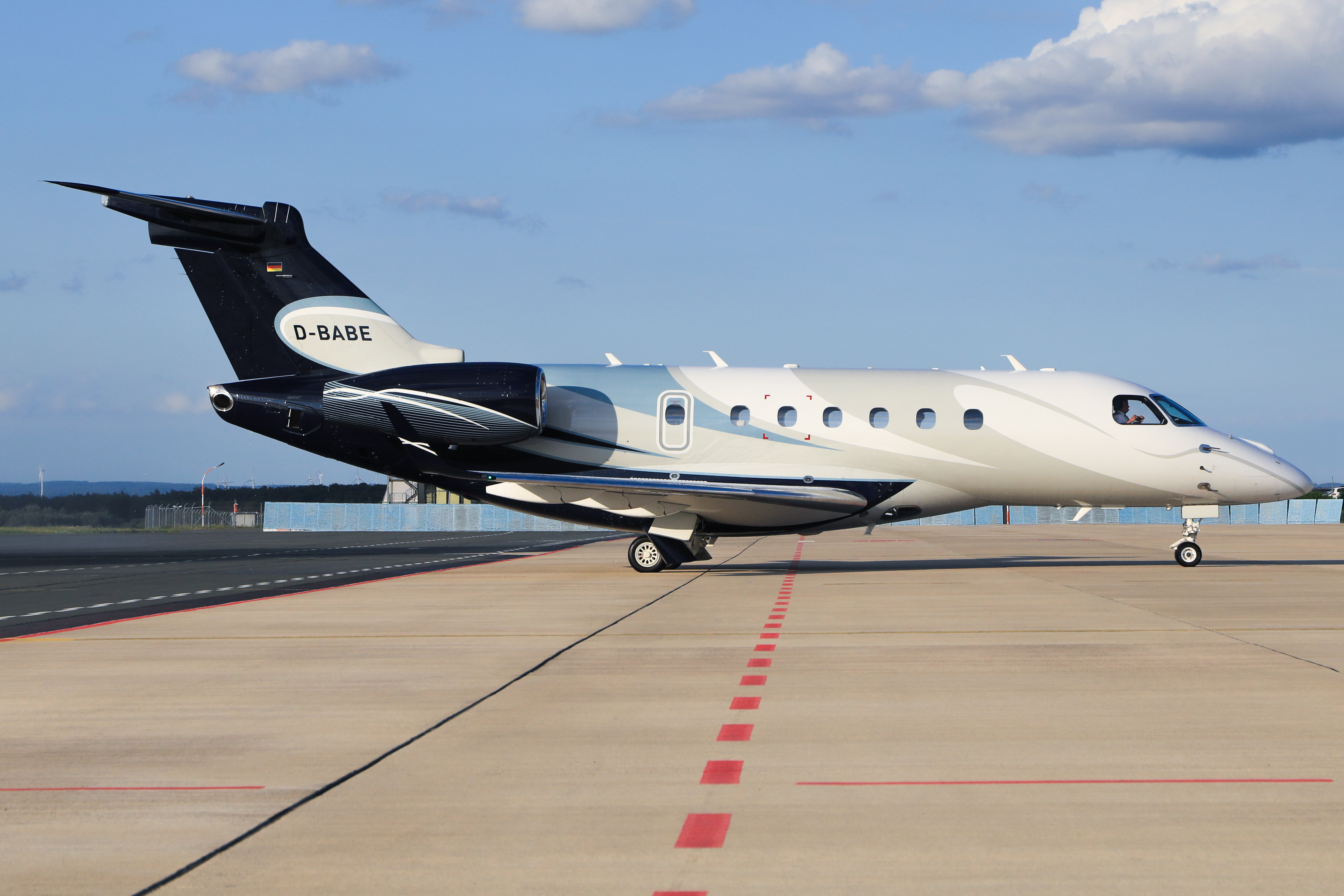 Partner aircraft Embraer Legacy 500.