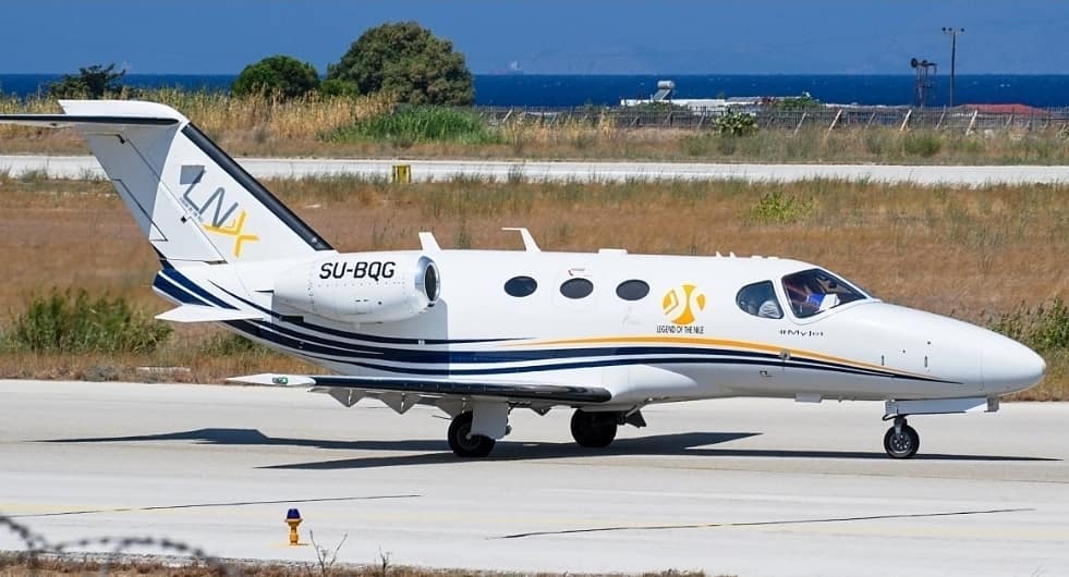 Partner aircraft Cessna Citation Mustang.