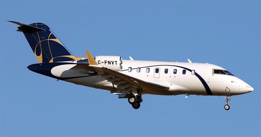 Partner aircraft Challenger 650.
