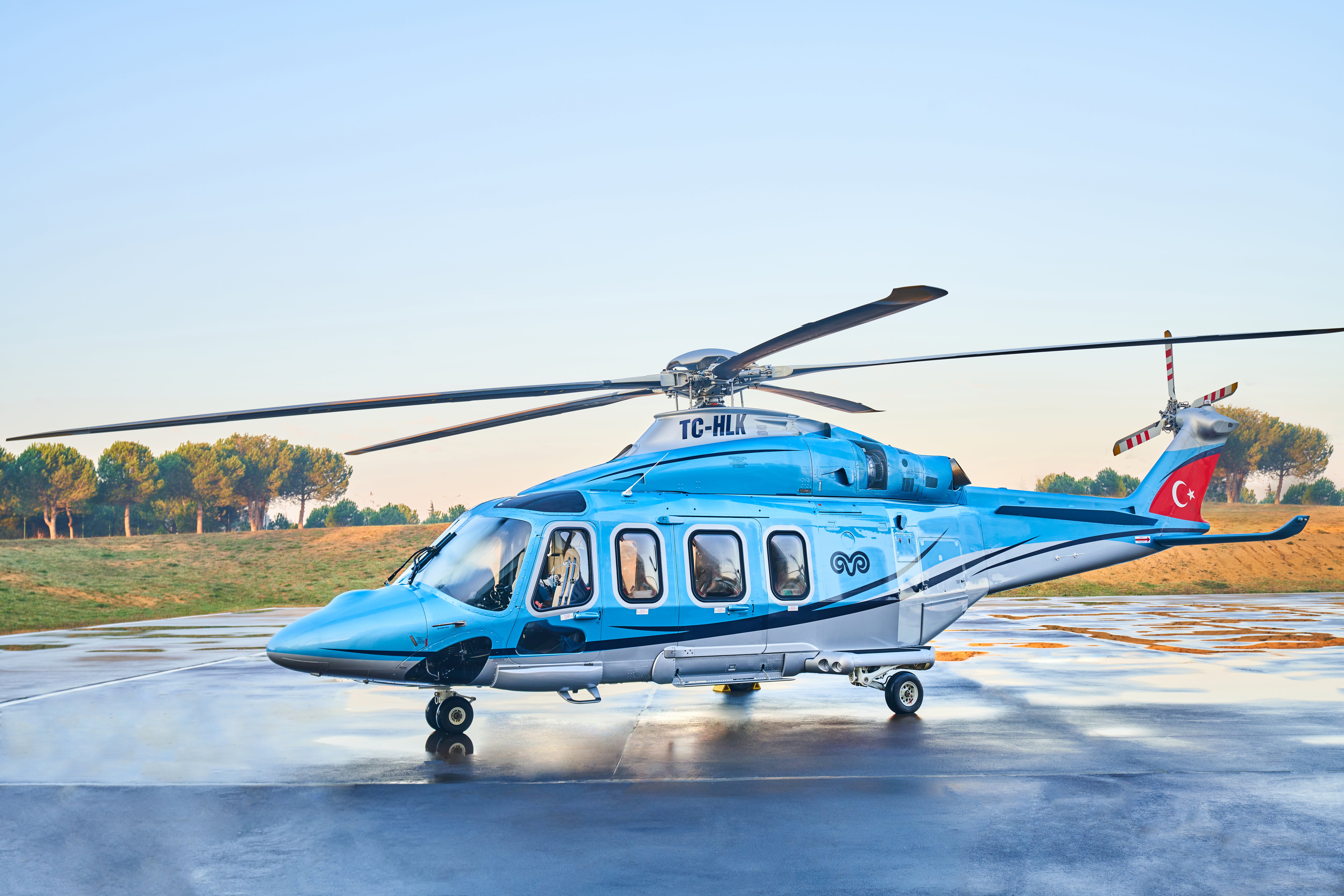 Partner aircraft Agusta AW139.
