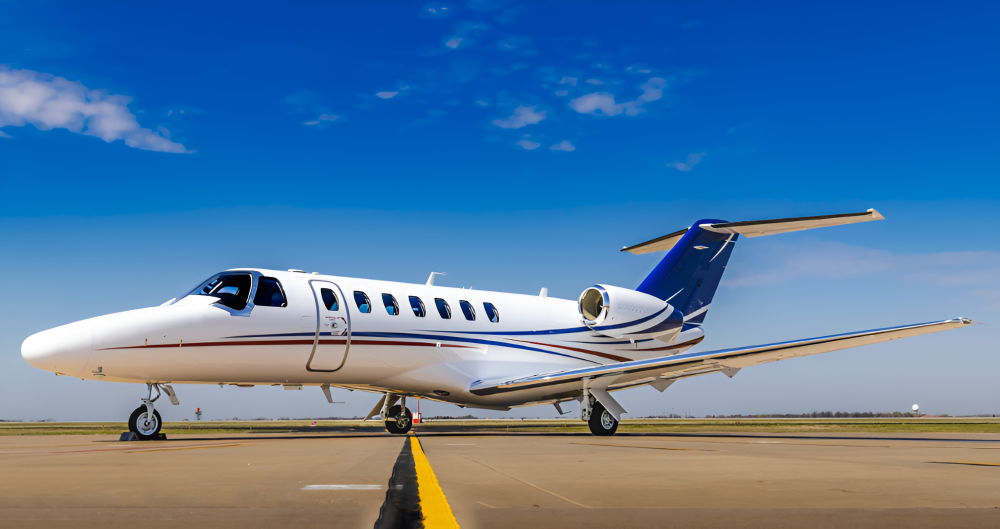 Partner aircraft Cessna Citation CJ3+.