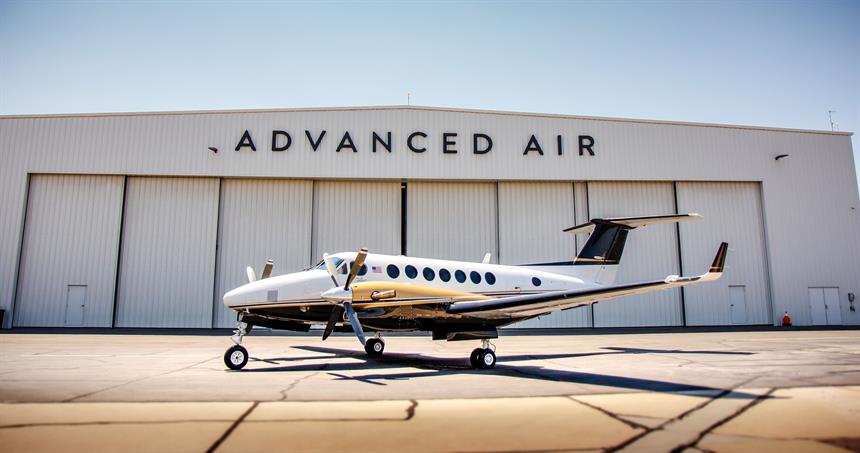 Partner aircraft Beechcraft King Air 350.