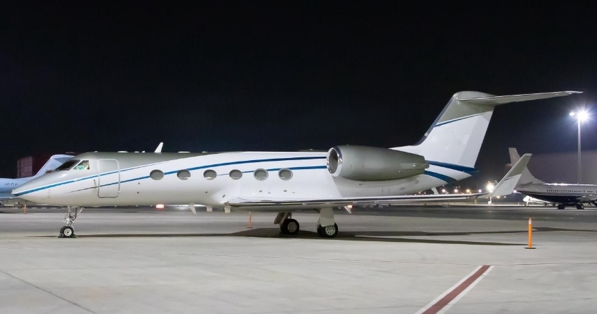 Partner aircraft Gulfstream IV-SP.