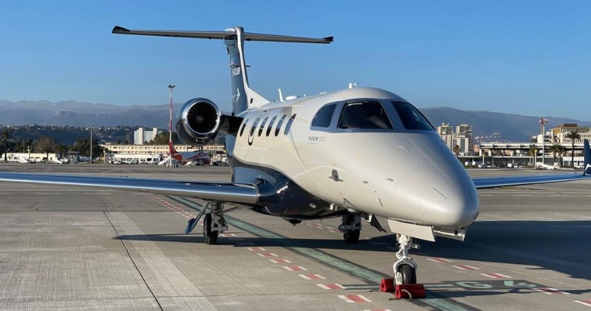 Partner aircraft Embraer Phenom 300.
