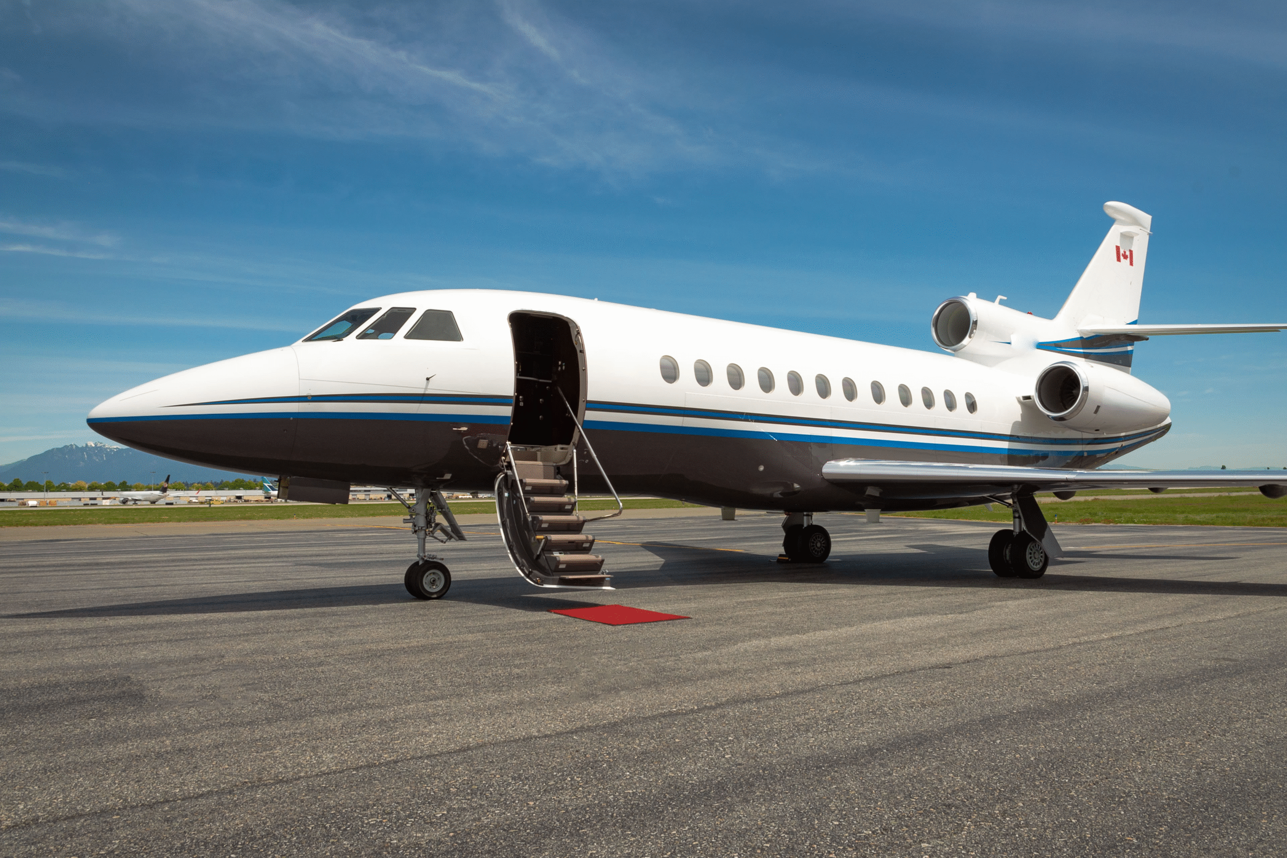 Partner aircraft Falcon 900EX.