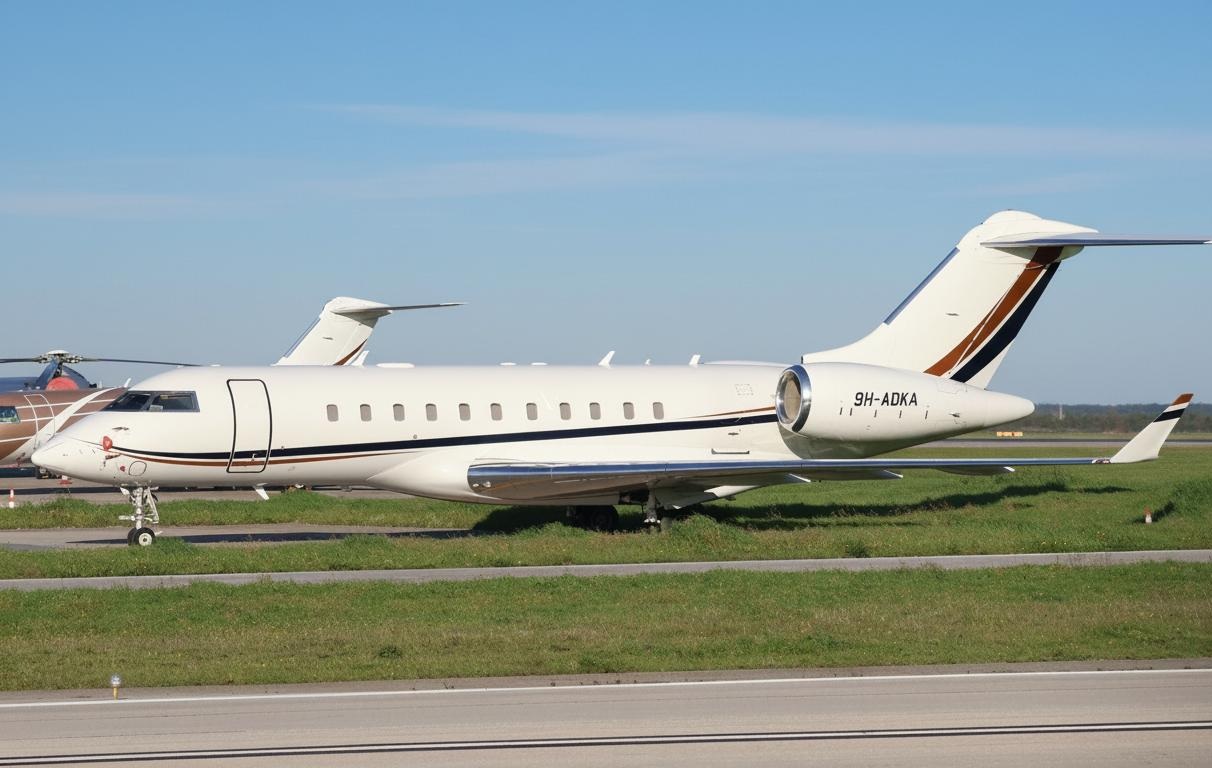 Aéronef partenaire Global 5000.