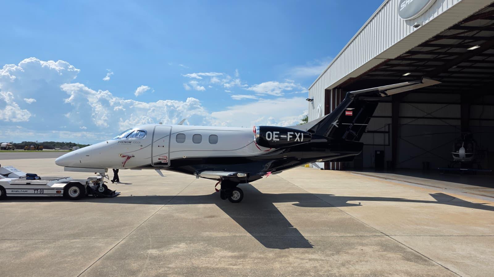 Aéronef partenaire Embraer Phenom 100EX.