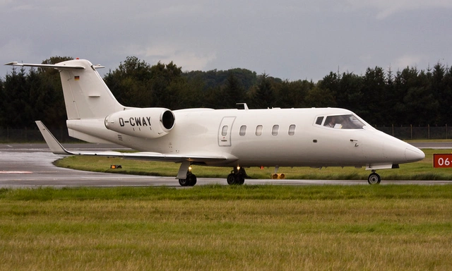 D-CWAY Learjet 55 - Quick Air Jet Charter GmbH owned by S/N 55-107