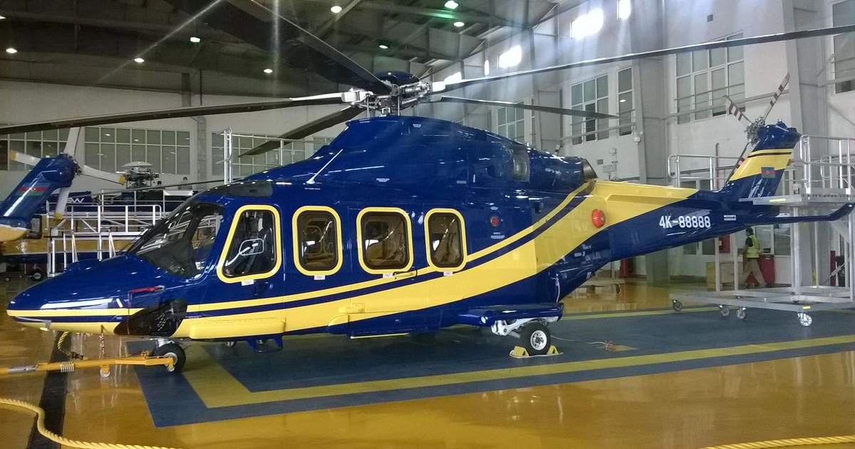Falcon Helicopter 青と黒 4K-88888 Agusta AW139 - ASG Helicopter Services owned by S/N