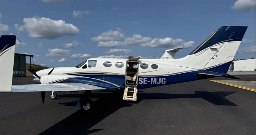 SE-MJG Cessna 414A - H-Bird Aviation Services AB owned by S/N 414A0646